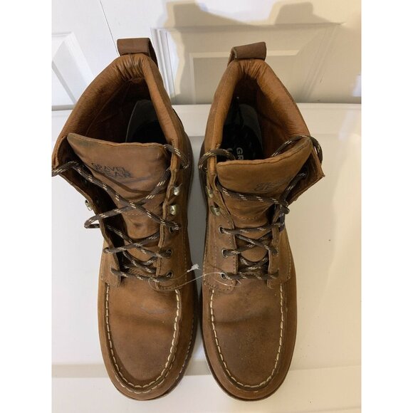Gravel‎ Gear Men’s Sz 14M 6in Leather Moc Wedge Boot Brown NT008-2 - Picture 7 of 10